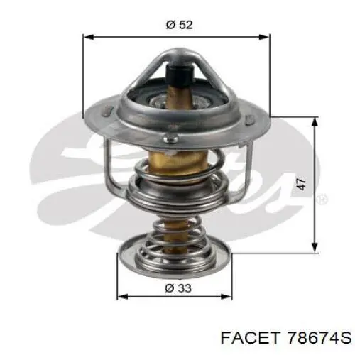 7.8674S Facet termostato, refrigerante