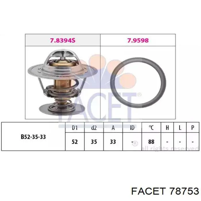 Termostato 28020041812 Continental/Siemens