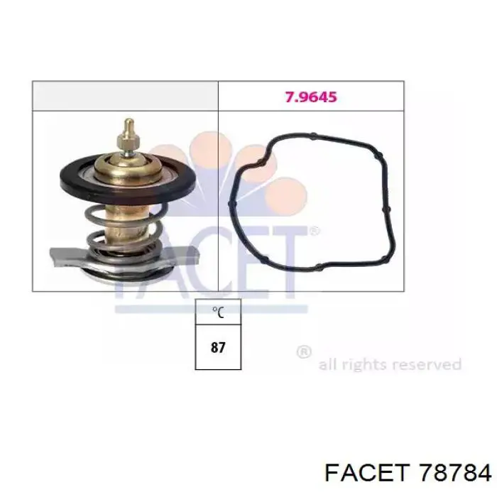 78784 Facet termostato, refrigerante