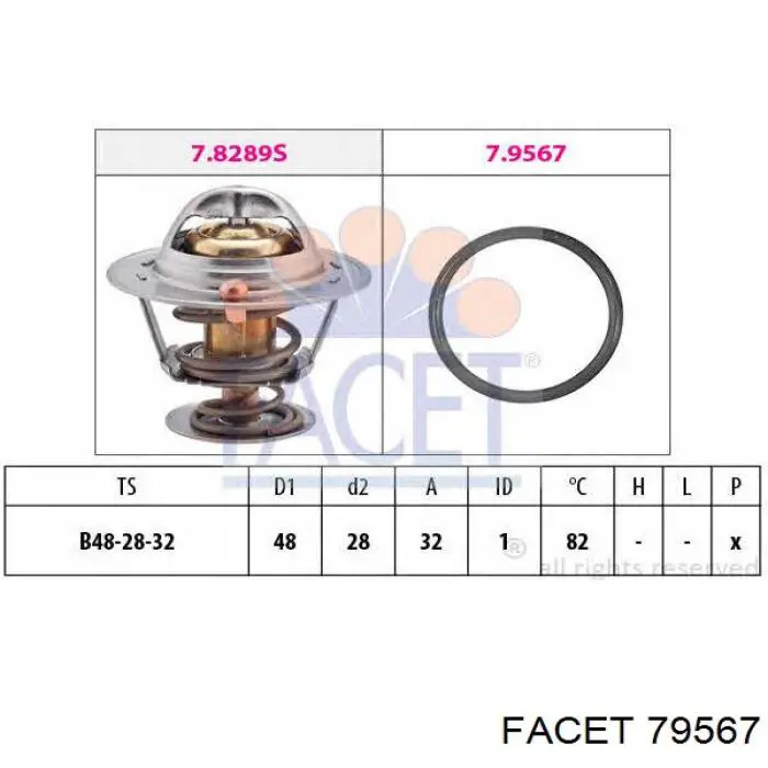 Junta de termostato Facet 79567 precio, desde 4,27 EUR