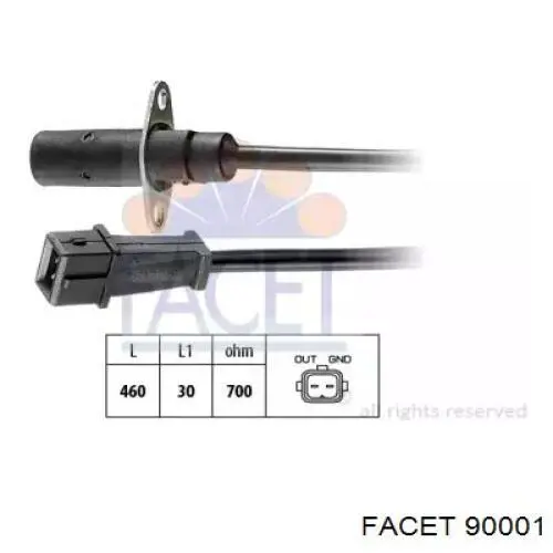 Generador de impulsos, cigüeñal  Facet 90001 precio, desde 16,70 EUR