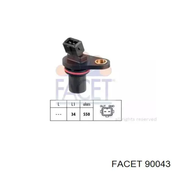 Comprar 90043 Facet Sensor de posición del árbol de levas