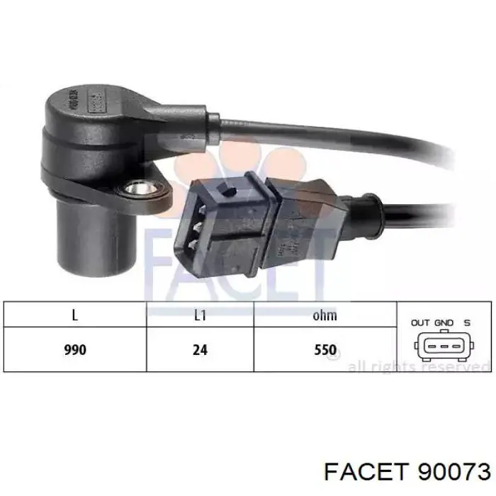 Comprar 90073 Facet Sensor de cigüeñal