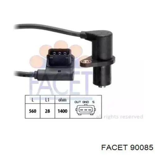 1.953.085 Facet sensor de posición del árbol de levas