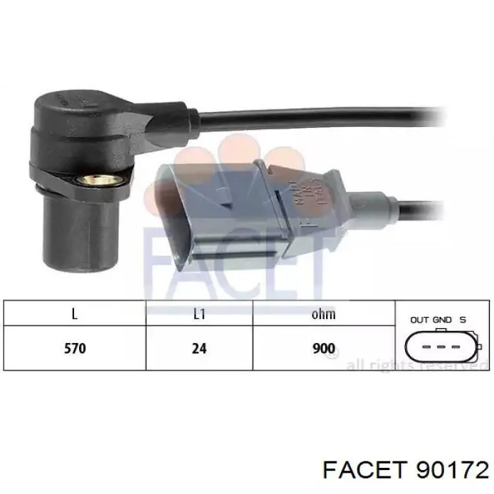Comprar 90172 Facet Sensor de cigüeñal