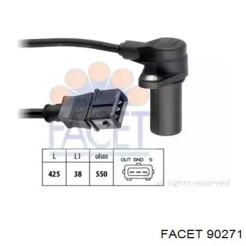 Sensor de cigüeñal KG0900049 KAP