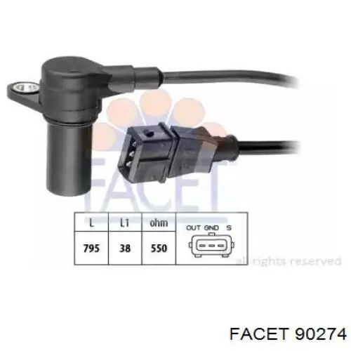 Generador de impulsos, cigüeñal  Opel 1238904 precio, desde 37,45 EUR