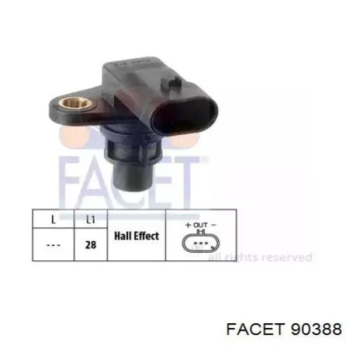 Sensor de árbol de levas Facet 90388 precio, desde 34,63 EUR