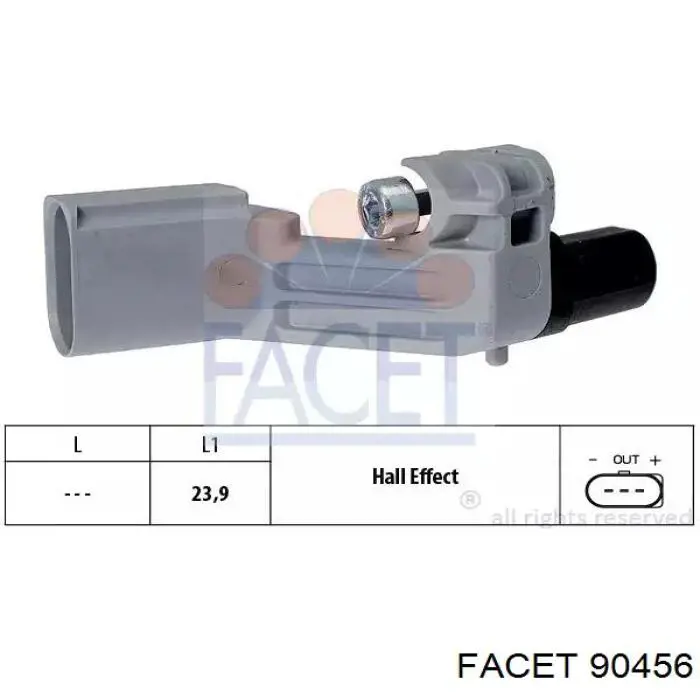 Sensor de árbol de levas CMP17301 SNR