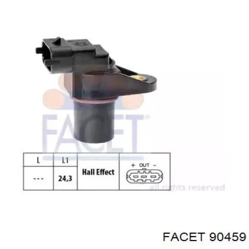 Sensor de árbol de levas 90459 Facet