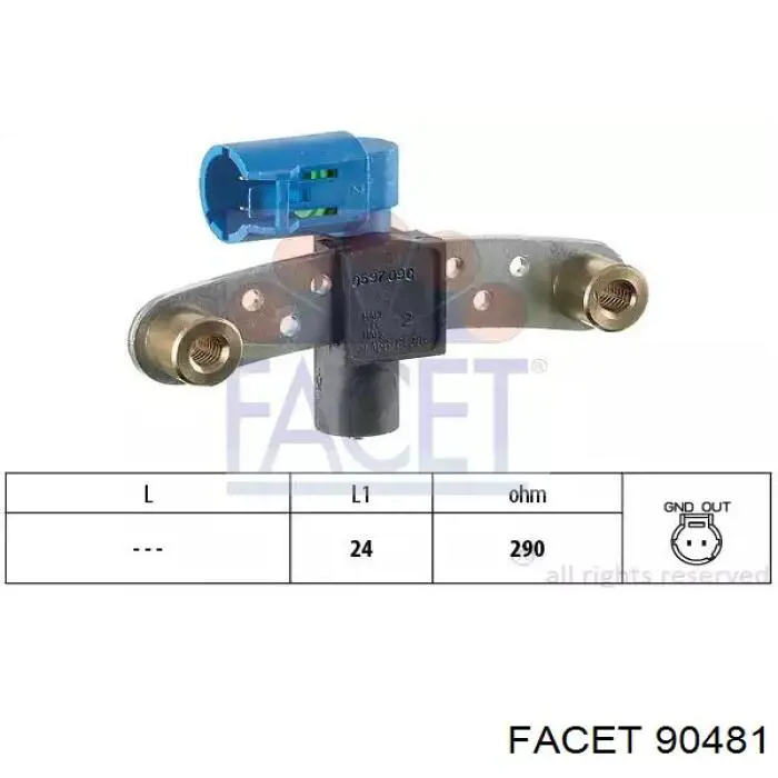 Sensor de velocímetro Facet 90481