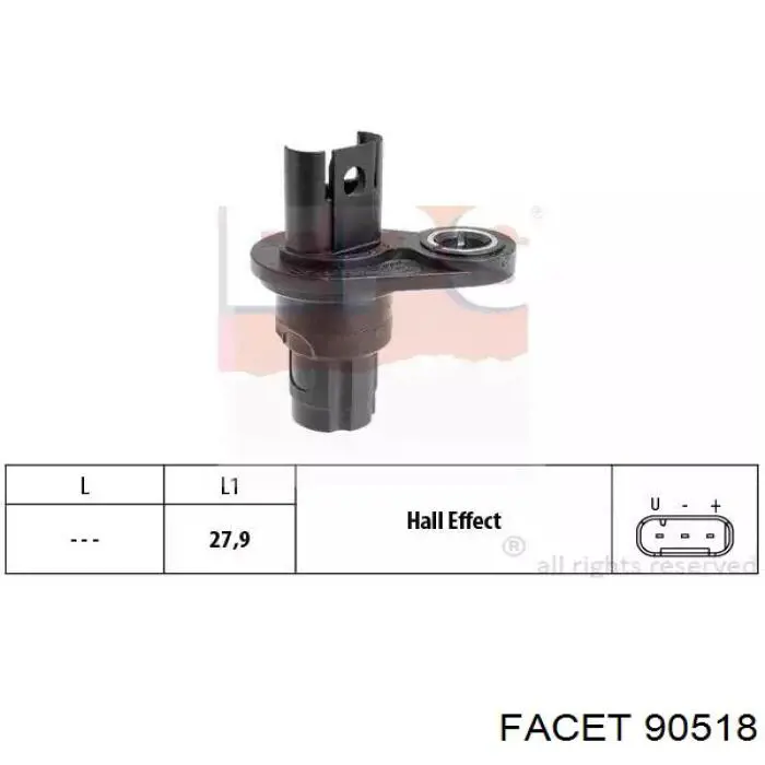 Comprar 90518 Facet Sensor de posición del árbol de levas