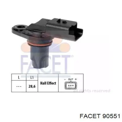 Sensor de posición del árbol de levas Nissan Navara D40M