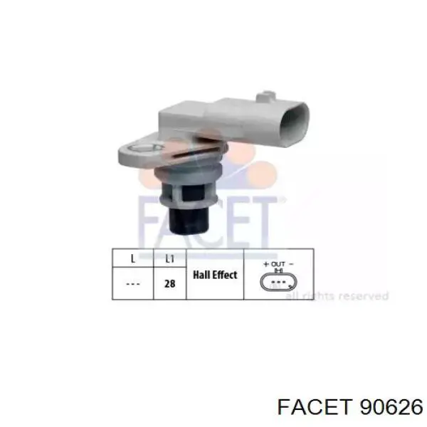 Comprar 90626 Facet Sensor de posición del árbol de levas
