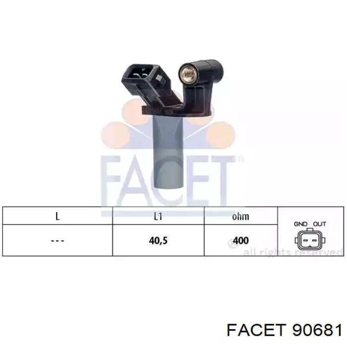 Sensor de cigüeñal 281002778 Fiat/Alfa/Lancia