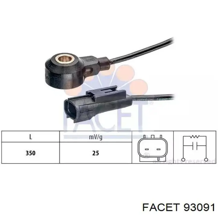 Comprar 93091 Facet Sensor de detonacion