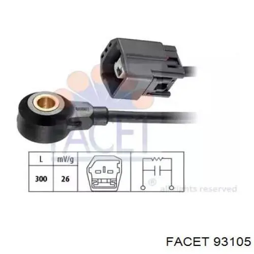 Sensor de detonaciones para Ford Transit (V184/5)