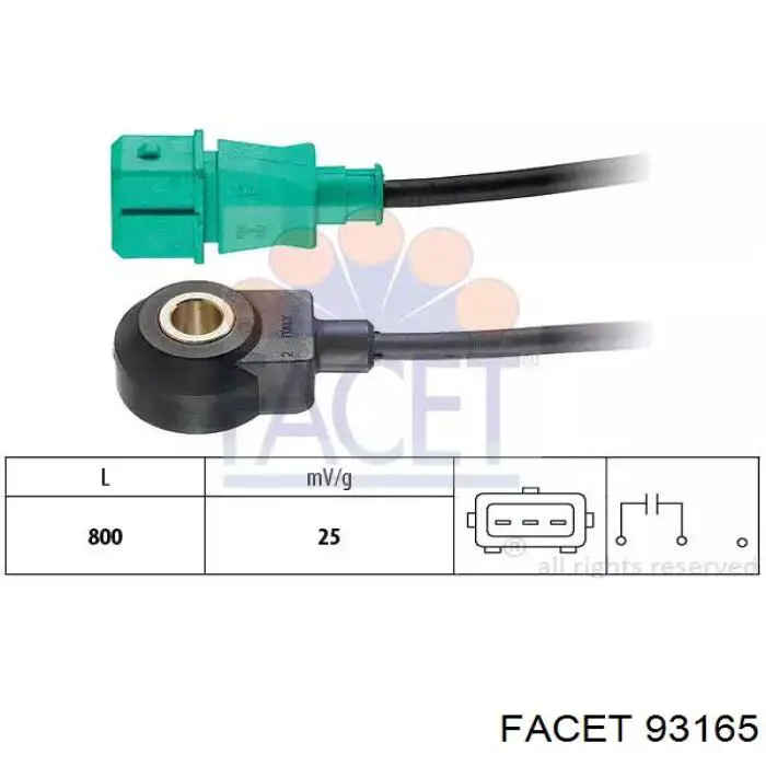 Sensor de detonaciones Peugeot 208 CA, CC