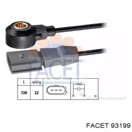 Sensor de detonaciones Facet 93199 precio, desde 42,94 EUR