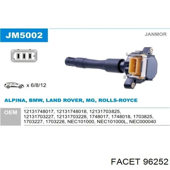 Bobina de encendido BMW 3 E46