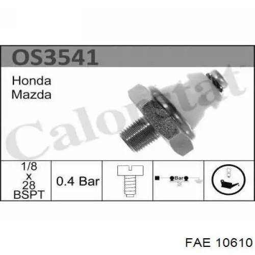 10610 FAE sensor de presión de aceite