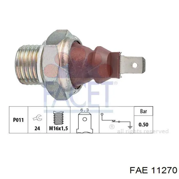 11270 FAE sensor de presión de aceite
