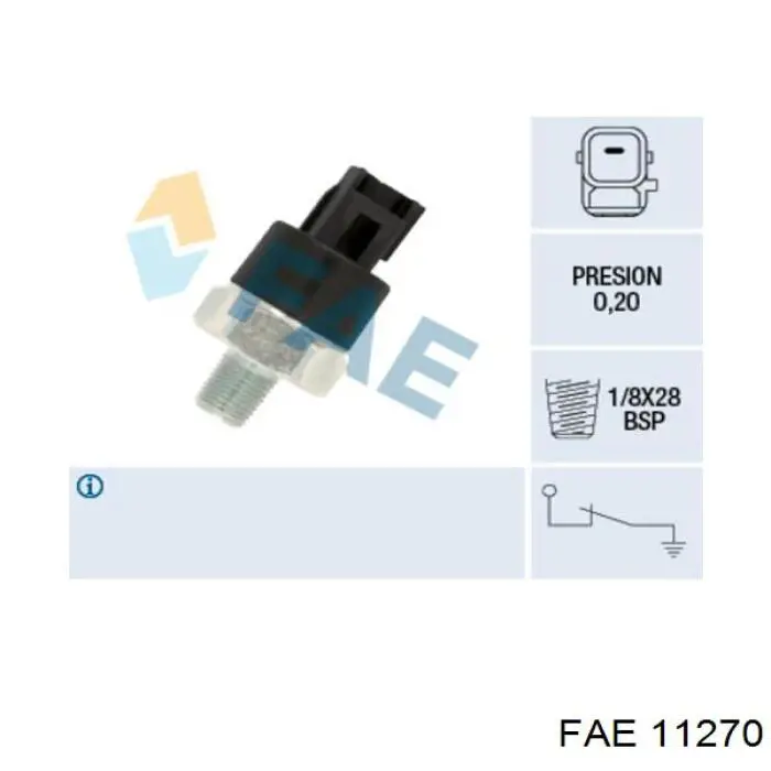 Comprar 11270 FAE Sensor de presión de aceite