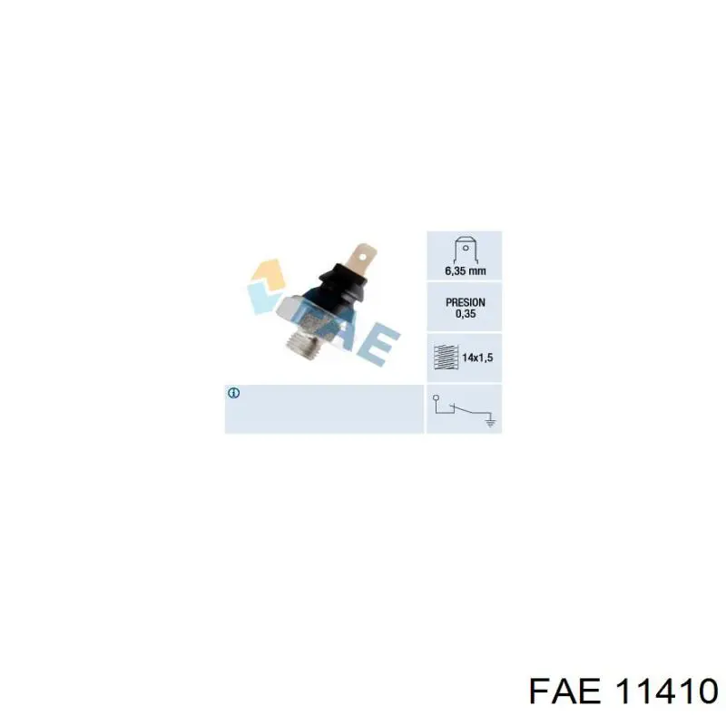 11410 FAE sensor de presión de aceite