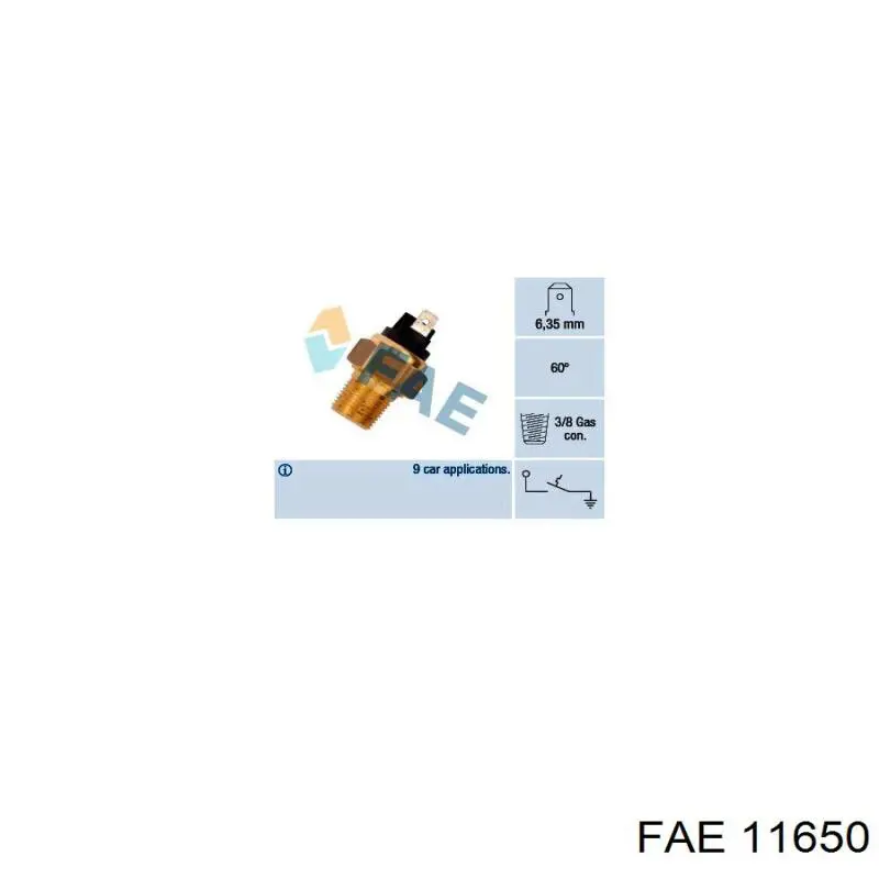 Manómetro de presión de aceite FAE 11650 precio, desde 3,97 EUR
