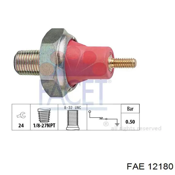 Comprar 12180 FAE Sensor de presión de aceite