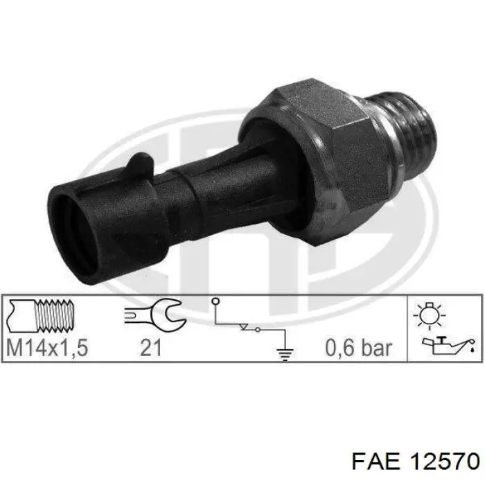 12570 FAE sensor de presión de aceite