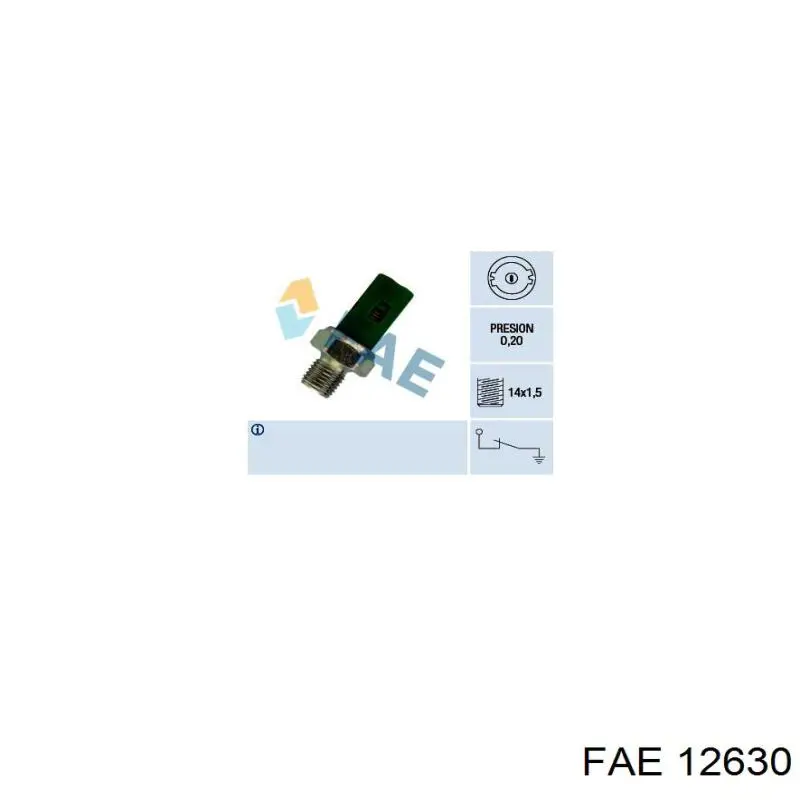 12630 FAE sensor de presión de aceite