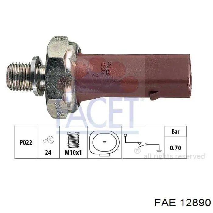 Comprar 12890 FAE Sensor de presión de aceite