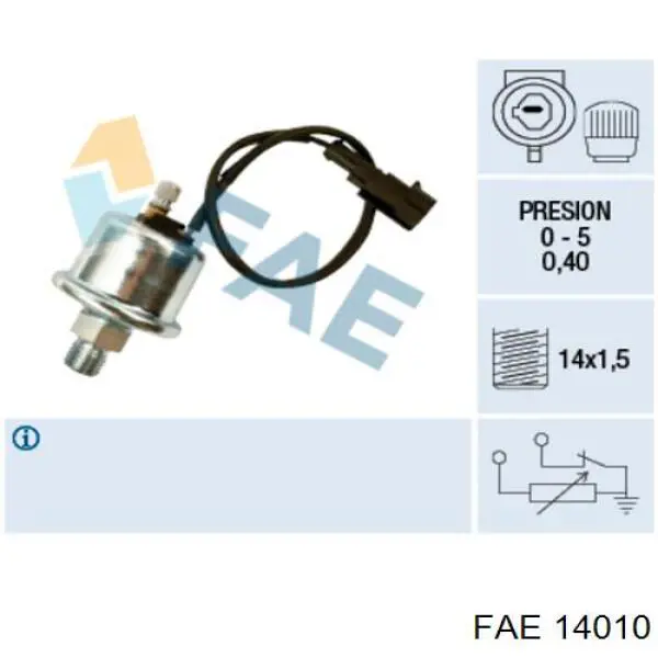 14010 FAE sensor de presión de aceite