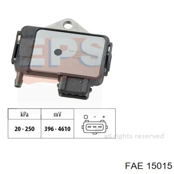 15015 FAE sensor de presion del colector de admision