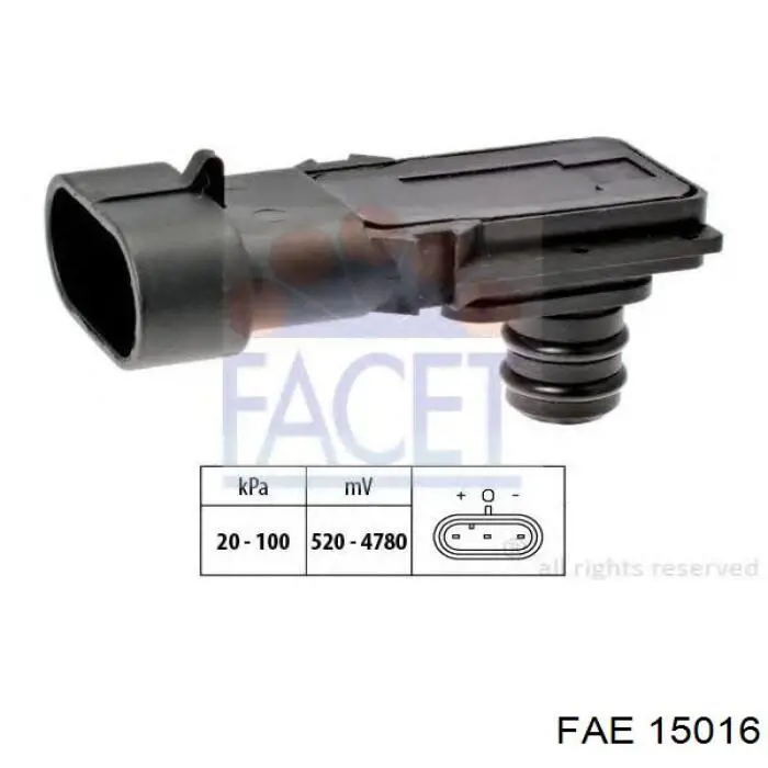 Comprar 15016 FAE Sensor de presión del colector de admisión