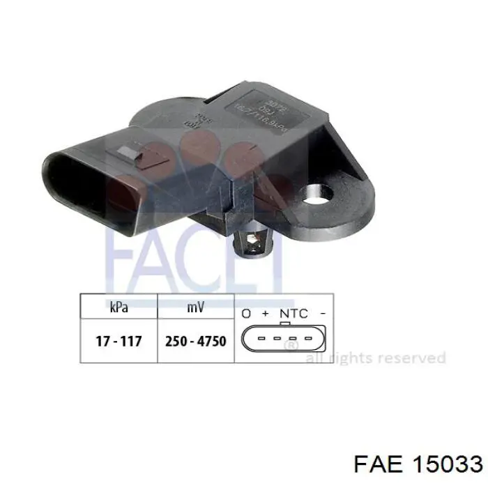 Comprar 15033 FAE Sensor de presión del colector de admisión
