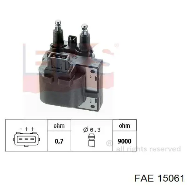 15061 FAE sensor de presion del colector de admision