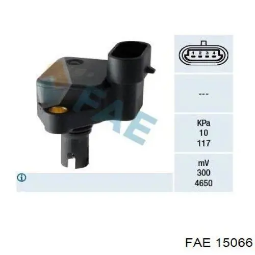 Sensor de presión del aire de admisión FAE 15066 precio, desde 35,33 EUR