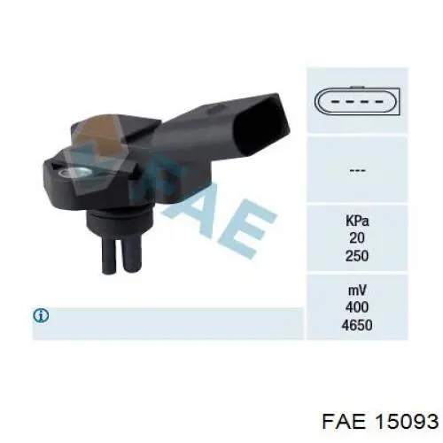 Comprar 15093 FAE Sensor de presión del colector de admisión