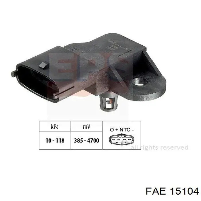 Comprar 15104 FAE Sensor de presión del colector de admisión