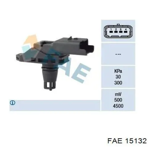 Comprar 15132 FAE Sensor de presión del colector de admisión