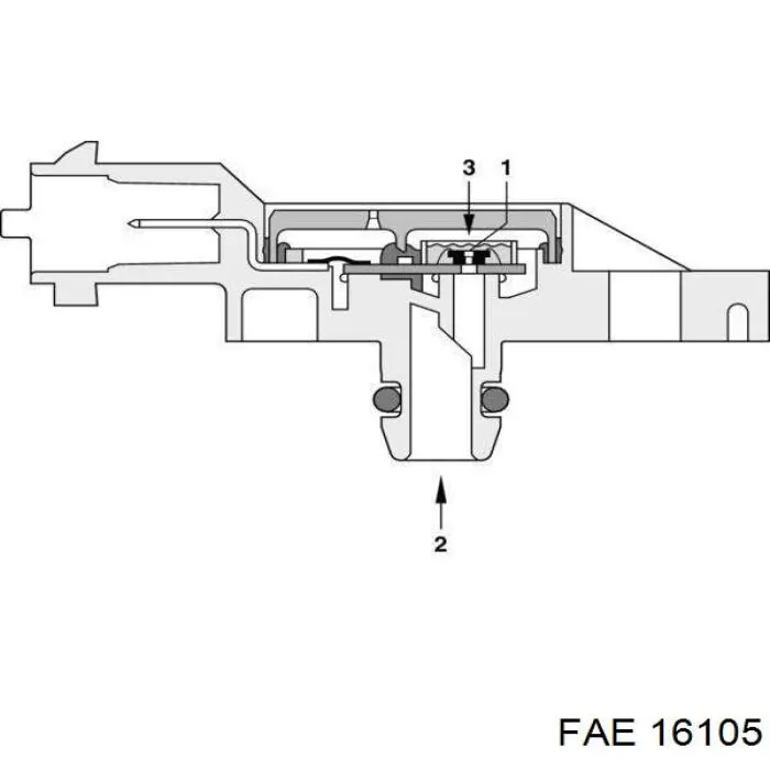 Sensor de presión de gases de escape FAE 16105 precio, desde 42,73 EUR