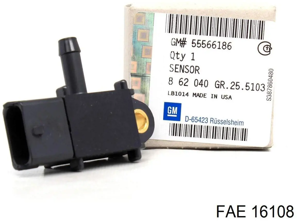 16108 FAE sensor de presion gases de escape