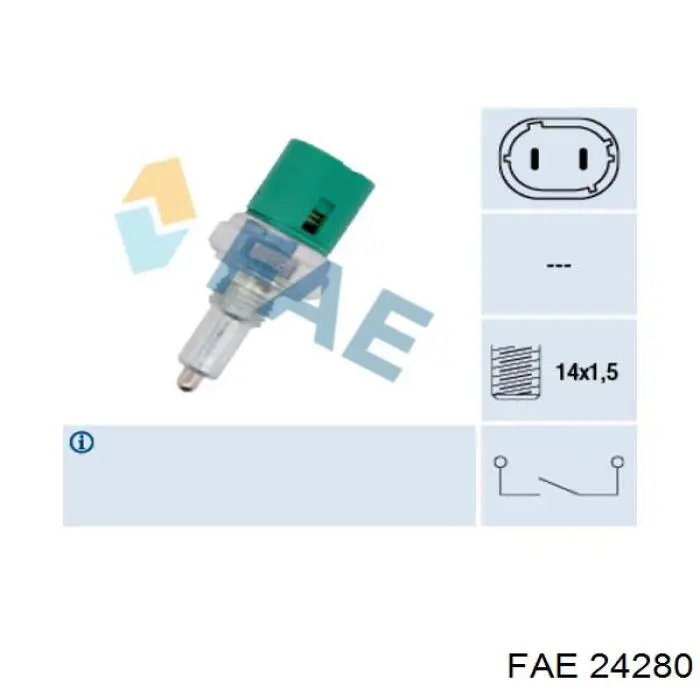 Interruptor de luz de freno FAE 24280 precio, desde 8,85 EUR