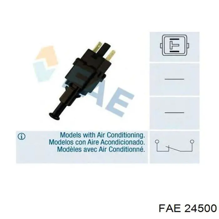 Comprar 24500 FAE Interruptor de luz de freno