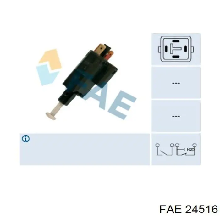 Interruptor de luz de freno FAE 24516 precio, desde 14,68 EUR