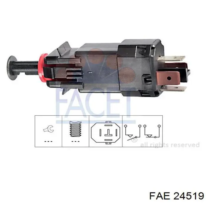 Interruptor de luz de freno FAE 24519 precio, desde 11,82 EUR