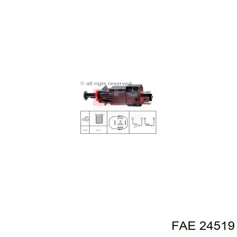 Interruptor de luz de freno 24519 FAE