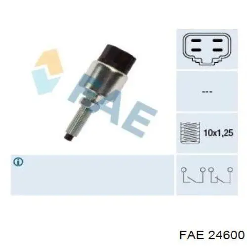Interruptor de luz de freno FAE 24600 precio, desde 14,49 EUR
